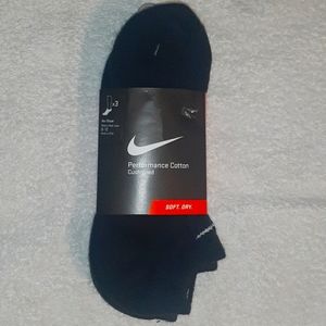 Nike L performance cotton No-show socks 3 pairs